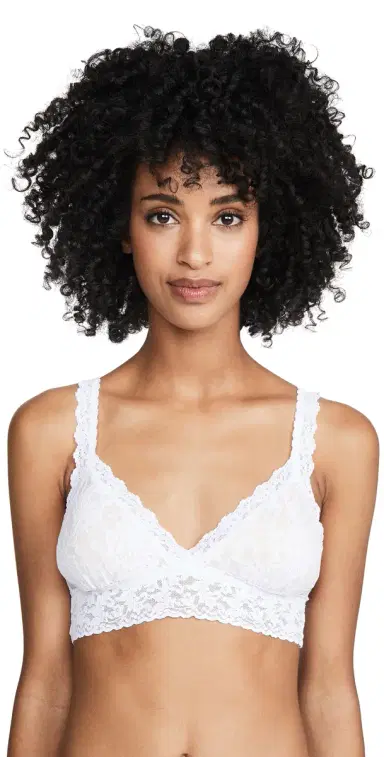 Hanky Panky Signature Lace Padded Crossover Bralette White | Thumbnail 1 Hanky Panky Signature Lace Padded Crossover Bralette White | Thumbnail 1