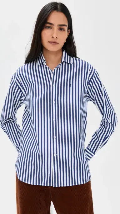 Polo Ralph Lauren Long Sleeve Button Down Shirt 1323 Fall Royal/White | Thumbnail 2 Polo Ralph Lauren Long Sleeve Button Down Shirt 1323 Fall Royal/White | Thumbnail 2