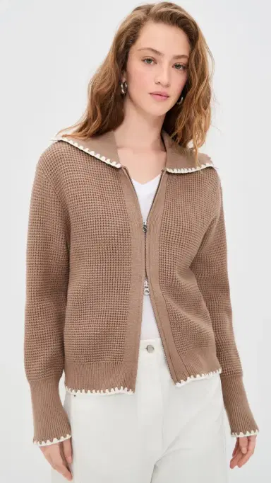 Varley ibley oft Knit Jacket Ginger nap | Thumbnail 2 Varley ibley oft Knit Jacket Ginger nap | Thumbnail 2