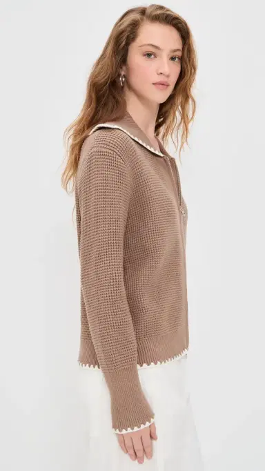 Varley ibley oft Knit Jacket Ginger nap | Thumbnail 4 Varley ibley oft Knit Jacket Ginger nap | Thumbnail 4