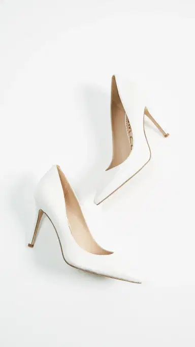 Sam Edelman Hazel Pumps Bright White 8 | Thumbnail 4 Sam Edelman Hazel Pumps Bright White 8 | Thumbnail 4