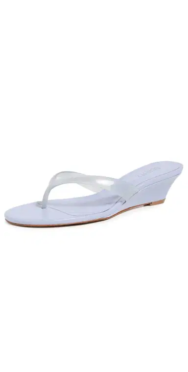 Schutz Roslyn Jelly Wedges Lavender Sky Translucido | Thumbnail 1 Schutz Roslyn Jelly Wedges Lavender Sky Translucido | Thumbnail 1