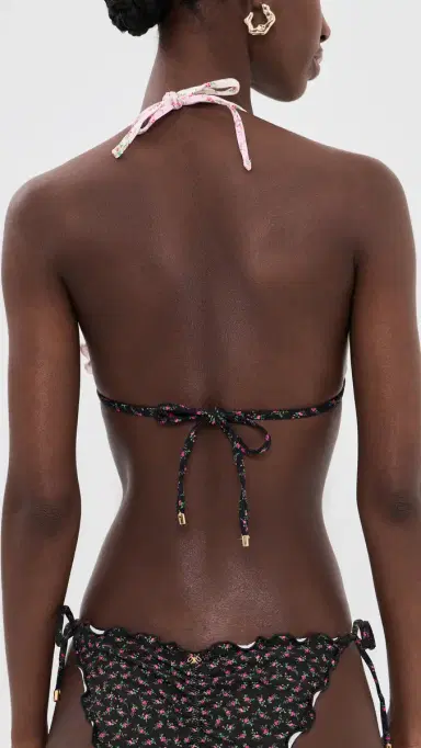 PQ Swim ettuce Edge Triangle Bikini Top Rosebud | Thumbnail 3 PQ Swim ettuce Edge Triangle Bikini Top Rosebud | Thumbnail 3