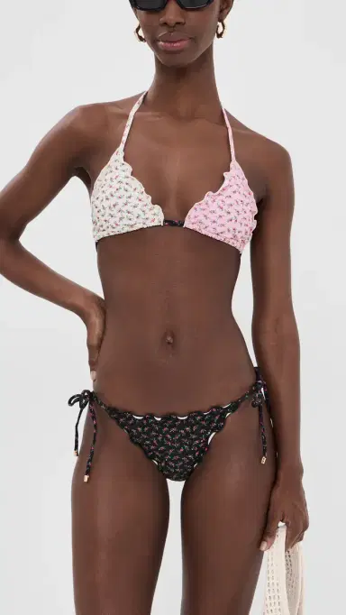 PQ Swim ettuce Edge Triangle Bikini Top Rosebud | Thumbnail 5 PQ Swim ettuce Edge Triangle Bikini Top Rosebud | Thumbnail 5