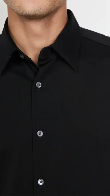 Theory ylvain tructure Knit Shirt Black | Thumbnail 6 Theory ylvain tructure Knit Shirt Black | Thumbnail 6