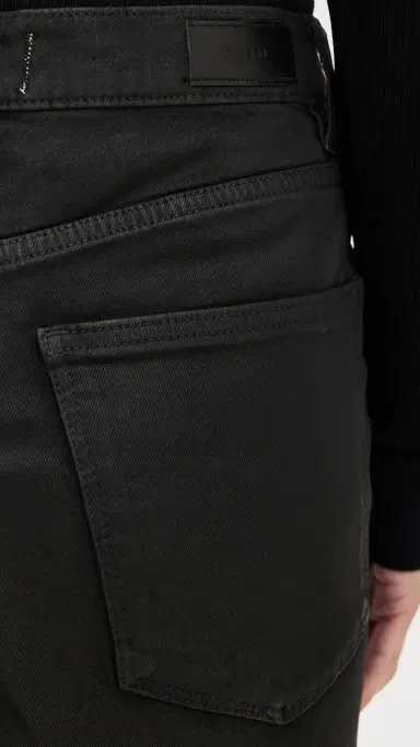 DL1961 Karmine Refined Wide Leg Petite High Rise Coated Jeans Black Coated (Highluxe) 31 | Thumbnail 6 DL1961 Karmine Refined Wide Leg Petite High Rise Coated Jeans Black Coated (Highluxe) 31 | Thumbnail 6