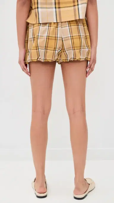 Sea Copeland Plaid Bubble Shorts Yellow | Thumbnail 3 Sea Copeland Plaid Bubble Shorts Yellow | Thumbnail 3