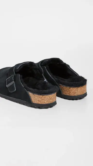 Birkenstock Boston Shearling Sandals Black Black 41 | Thumbnail 5 Birkenstock Boston Shearling Sandals Black Black 41 | Thumbnail 5