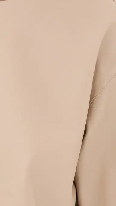 LE BOP Caroline Faux Leather Tee Sand | Thumbnail 6 LE BOP Caroline Faux Leather Tee Sand | Thumbnail 6