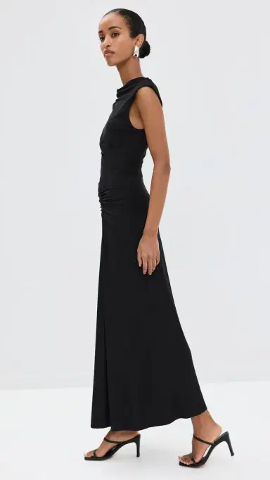 Simkhai Acacia Midi Dress Black | Thumbnail 4 Simkhai Acacia Midi Dress Black | Thumbnail 4