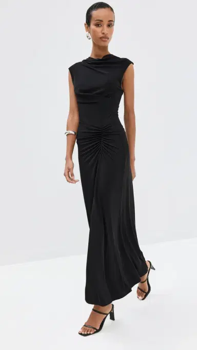 Simkhai Acacia Midi Dress Black | Thumbnail 5 Simkhai Acacia Midi Dress Black | Thumbnail 5