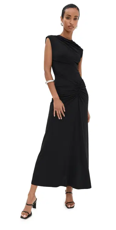 Simkhai Acacia Midi Dress Black | Thumbnail 1 Simkhai Acacia Midi Dress Black | Thumbnail 1