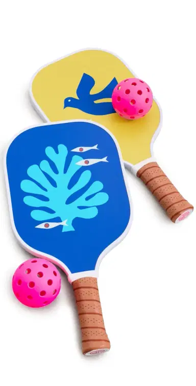 Jonathan Adler Playa Pickleball Set Orange/Blue One Size | Thumbnail 1 Jonathan Adler Playa Pickleball Set Orange/Blue One Size | Thumbnail 1