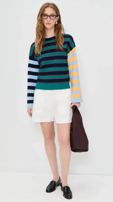 English Factory Striped Knit Top ulti | Thumbnail 5 English Factory Striped Knit Top ulti | Thumbnail 5