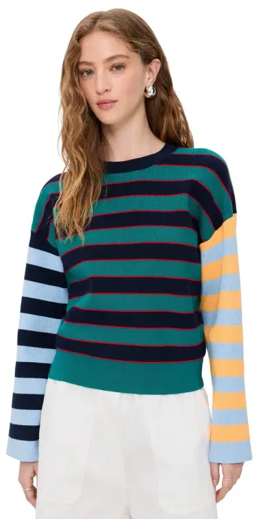 English Factory Striped Knit Top ulti | Thumbnail 1 English Factory Striped Knit Top ulti | Thumbnail 1