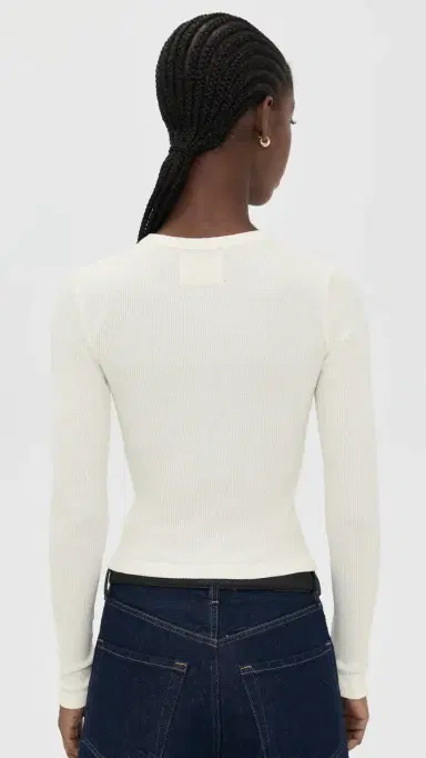 Citizens of Humanity Pilar Waffle Crewneck Pashmina | Thumbnail 3 Citizens of Humanity Pilar Waffle Crewneck Pashmina | Thumbnail 3
