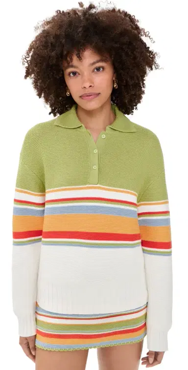 Solid & Striped The Cleo Pullover St. Barths Stripe | Thumbnail 1 Solid & Striped The Cleo Pullover St. Barths Stripe | Thumbnail 1