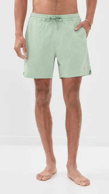 Marine Layer Lined port & wim Shorts 6 Iceberg tripe | Thumbnail 2 Marine Layer Lined port & wim Shorts 6 Iceberg tripe | Thumbnail 2