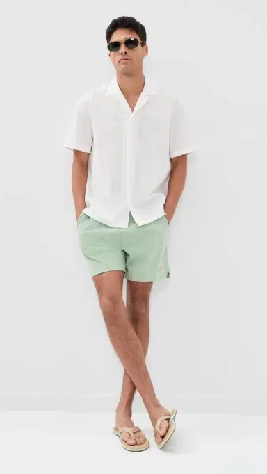 Marine Layer Lined port & wim Shorts 6 Iceberg tripe | Thumbnail 5 Marine Layer Lined port & wim Shorts 6 Iceberg tripe | Thumbnail 5