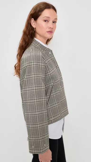 Barbour Leyburn Check Bomber Jacket Prince of Wales/Bleached Olive | Thumbnail 4 Barbour Leyburn Check Bomber Jacket Prince of Wales/Bleached Olive | Thumbnail 4