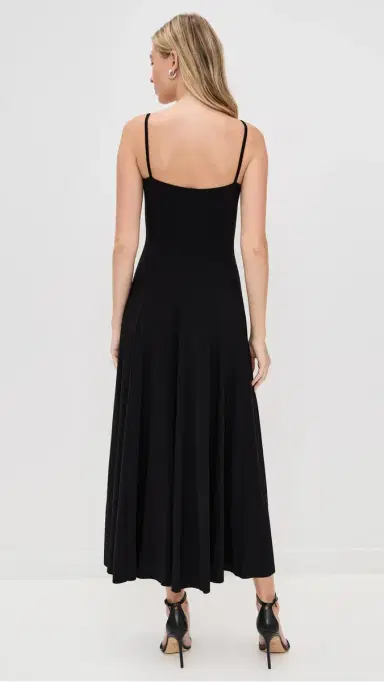 Norma Kamali Underwire Midcalf Dress Black | Thumbnail 3 Norma Kamali Underwire Midcalf Dress Black | Thumbnail 3