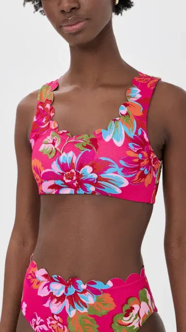 BEACH RIOT adison Bikini Top Sugar Bloom | Thumbnail 2 BEACH RIOT adison Bikini Top Sugar Bloom | Thumbnail 2