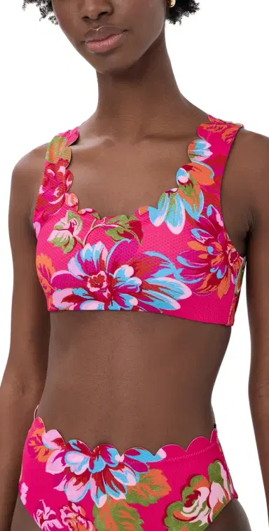 BEACH RIOT adison Bikini Top Sugar Bloom | Thumbnail 1 BEACH RIOT adison Bikini Top Sugar Bloom | Thumbnail 1