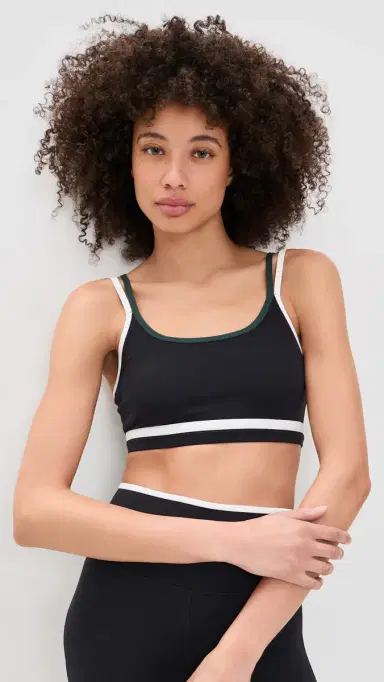 Splits59 Eva Rigor Double Strap Bra Black/Military L | Thumbnail 2 Splits59 Eva Rigor Double Strap Bra Black/Military L | Thumbnail 2