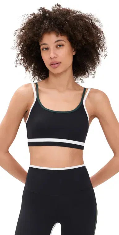 Splits59 Eva Rigor Double Strap Bra Black/Military L | Thumbnail 1 Splits59 Eva Rigor Double Strap Bra Black/Military L | Thumbnail 1