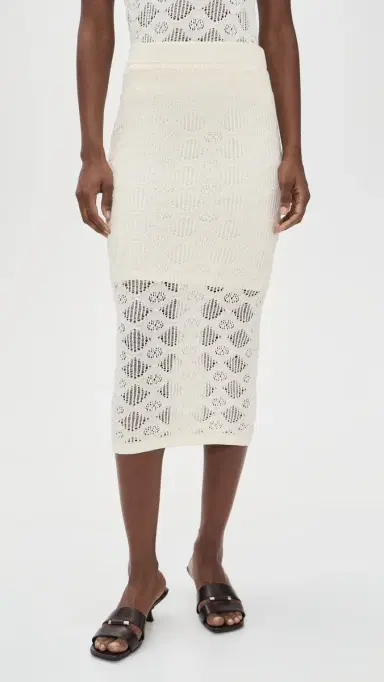 Favorite Daughter The Courtside Skirt Ivory S | Thumbnail 2 Favorite Daughter The Courtside Skirt Ivory S | Thumbnail 2