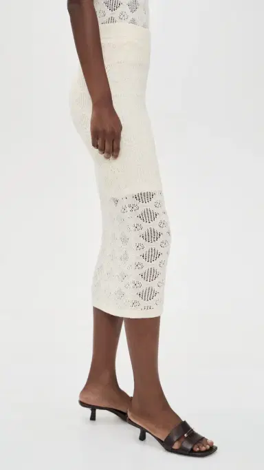 Favorite Daughter The Courtside Skirt Ivory S | Thumbnail 4 Favorite Daughter The Courtside Skirt Ivory S | Thumbnail 4