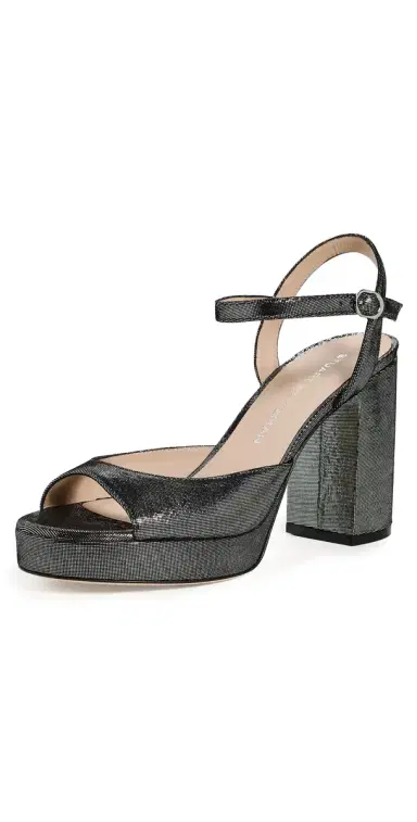 Stuart Weitzman Dayna II Platforms Silver | Thumbnail 1 Stuart Weitzman Dayna II Platforms Silver | Thumbnail 1