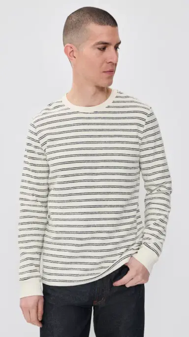 Taylor Stitch The Hooper Crew Tee Marine Stripe | Thumbnail 2 Taylor Stitch The Hooper Crew Tee Marine Stripe | Thumbnail 2