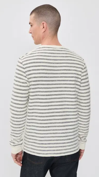 Taylor Stitch The Hooper Crew Tee Marine Stripe | Thumbnail 3 Taylor Stitch The Hooper Crew Tee Marine Stripe | Thumbnail 3