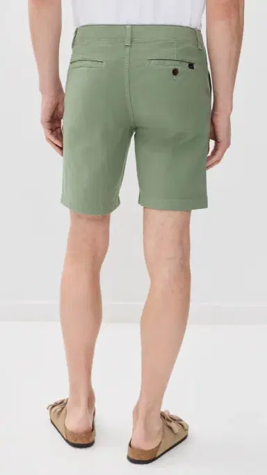 Faherty Essential Chino 8 Shorts Trail Olive | Thumbnail 3 Faherty Essential Chino 8 Shorts Trail Olive | Thumbnail 3