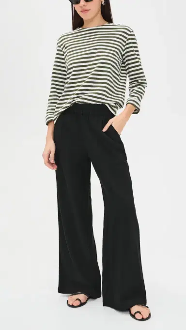 Marine Layer Allison Tencel Trousers Black S | Thumbnail 5 Marine Layer Allison Tencel Trousers Black S | Thumbnail 5
