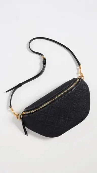 Tory Burch T Monogram Belt Bag Black One Size | Thumbnail 2 Tory Burch T Monogram Belt Bag Black One Size | Thumbnail 2