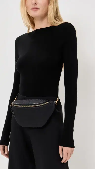 Tory Burch T Monogram Belt Bag Black One Size | Thumbnail 3 Tory Burch T Monogram Belt Bag Black One Size | Thumbnail 3