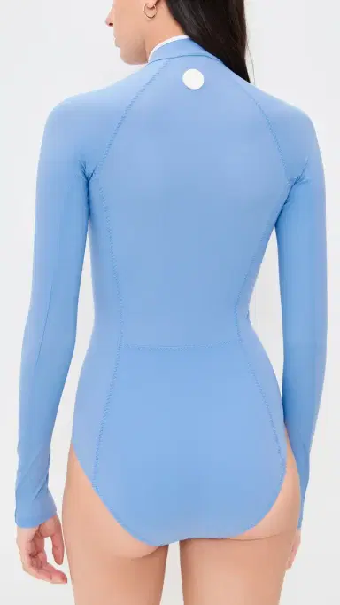 Hunza G Tyra Swim Cornflower Rashguard Cornflower | Thumbnail 3 Hunza G Tyra Swim Cornflower Rashguard Cornflower | Thumbnail 3