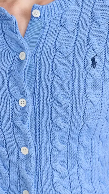Polo Ralph Lauren Cotton Cable Long Sleeve Cardigan New Litchfield Blue | Thumbnail 6 Polo Ralph Lauren Cotton Cable Long Sleeve Cardigan New Litchfield Blue | Thumbnail 6
