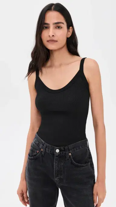 AGOLDE Jordan Tank Black | Thumbnail 2 AGOLDE Jordan Tank Black | Thumbnail 2