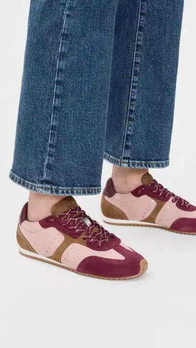 Larroudé Stella Sneakers Tulip/Russet/Wine Suede 5 | Thumbnail 3 Larroudé Stella Sneakers Tulip/Russet/Wine Suede 5 | Thumbnail 3