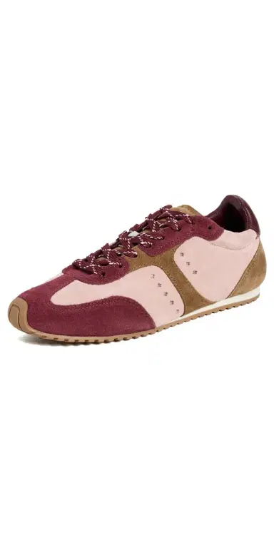 Larroudé Stella Sneakers Tulip/Russet/Wine Suede 5 | Thumbnail 1 Larroudé Stella Sneakers Tulip/Russet/Wine Suede 5 | Thumbnail 1