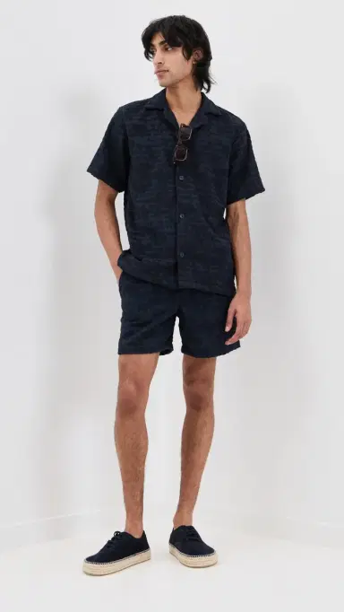 OAS Night Lagoon Terry Shorts 6 Blue | Thumbnail 5 OAS Night Lagoon Terry Shorts 6 Blue | Thumbnail 5
