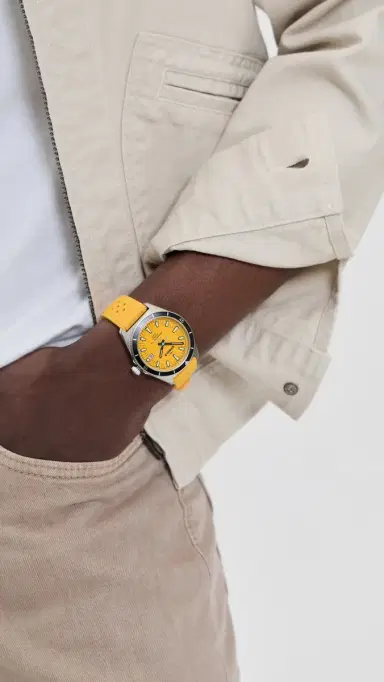 Shinola Duck 3hd 40mm, Canary Rubber Strap Watch Canary | Thumbnail 3 Shinola Duck 3hd 40mm, Canary Rubber Strap Watch Canary | Thumbnail 3