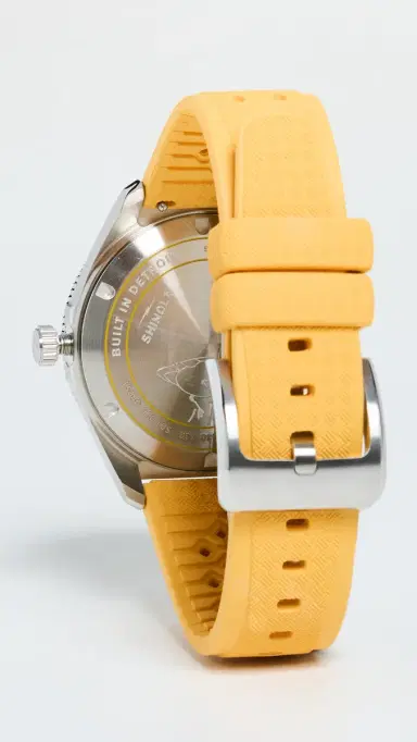 Shinola Duck 3hd 40mm, Canary Rubber Strap Watch Canary | Thumbnail 4 Shinola Duck 3hd 40mm, Canary Rubber Strap Watch Canary | Thumbnail 4