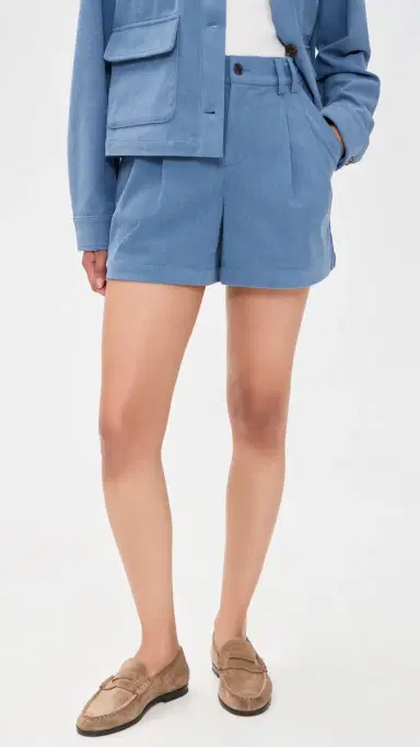 Varley Jorden Pleat Shorts Bijou Blue M | Thumbnail 2 Varley Jorden Pleat Shorts Bijou Blue M | Thumbnail 2