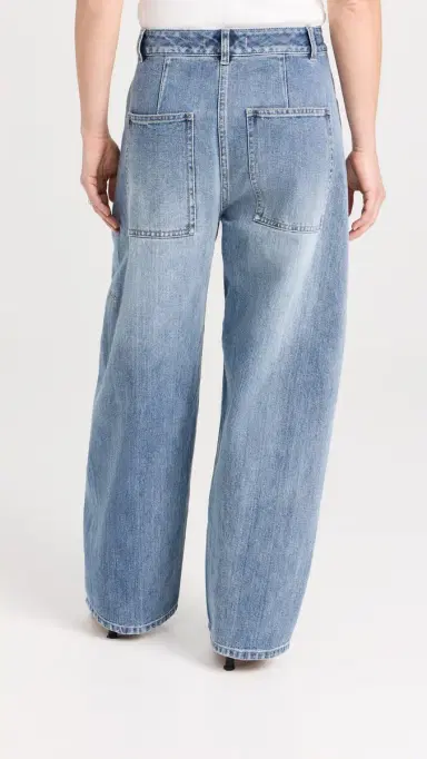 Tibi Petite Classic Wash Denim Sid Jeans Classic Blue | Thumbnail 3 Tibi Petite Classic Wash Denim Sid Jeans Classic Blue | Thumbnail 3