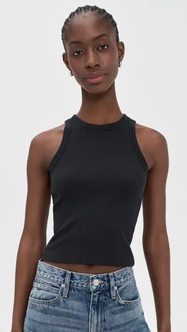 Marine Layer exi Rib Sun In Crop Tank Black | Thumbnail 2 Marine Layer exi Rib Sun In Crop Tank Black | Thumbnail 2