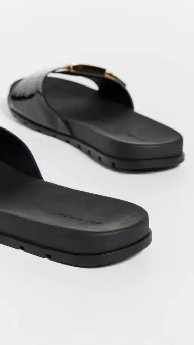 Tory Burch Buckle Slides Perfect Black/Gold | Thumbnail 4 Tory Burch Buckle Slides Perfect Black/Gold | Thumbnail 4